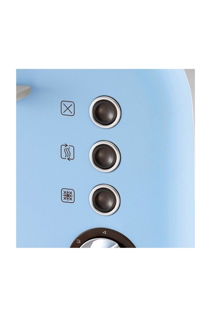 مورفي ريتشاردز محمصة خبز أكسنتس بـ 4 شرائح – قدرة 1800 واط، فتحات واسعة، تحكم قابل للتعديل في درجة التحميص، درج فتات قابل للإزالة – أزرق أزور - Image 5